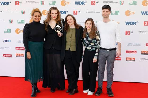 Clara Stella Hüneke with team at the 61 Grimme Prize 2025 award ceremony at Theater Marl Marl, 04 04 2025 Foto:xT.xSchröerx xFuturexImagex grimme_5432