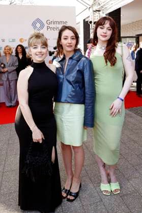 Elsa van Damke, Marie Bloching and Jana Forkel at the 61 Grimme Prize 2025 award ceremony at Theater Marl Marl, 04 04 2025 Foto:xT.xSchröerx xFuturexImagex grimme_5441