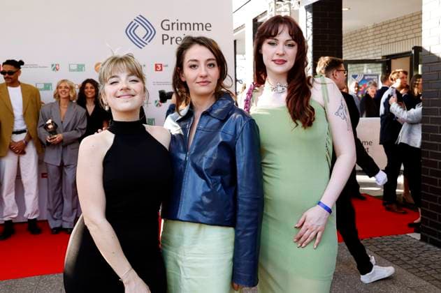 Elsa van Damke, Marie Bloching and Jana Forkel at the 61 Grimme Prize 2025 award ceremony at Theater Marl Marl, 04 04 2025 Foto:xT.xSchröerx xFuturexImagex grimme_5443