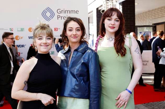 Elsa van Damke, Marie Bloching and Jana Forkel at the 61 Grimme Prize 2025 award ceremony at Theater Marl Marl, 04 04 2025 Foto:xT.xSchröerx xFuturexImagex grimme_5444