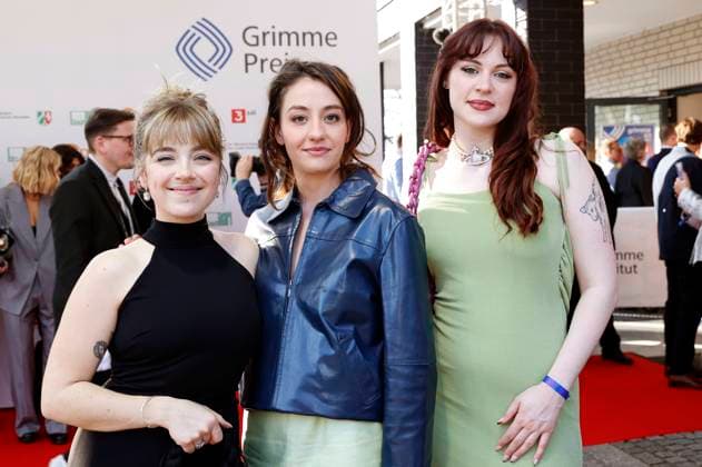 Elsa van Damke, Marie Bloching and Jana Forkel at the 61 Grimme Prize 2025 award ceremony at Theater Marl Marl, 04 04 2025 Foto:xT.xSchröerx xFuturexImagex grimme_5445