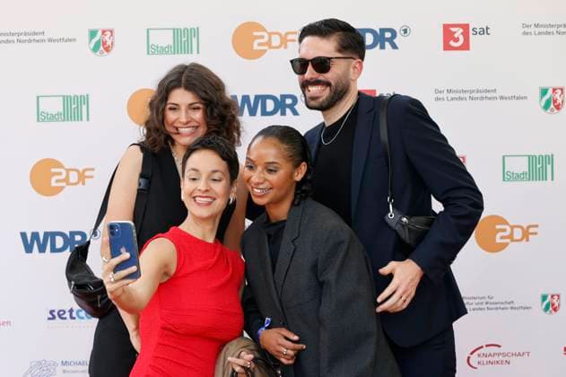 Paula Menzel and guests at the 61st Grimme Prize 2025 award ceremony at Theater Marl Marl, 04 04 2025 Foto:xT.xSchröerx xFuturexImagex grimme_5446