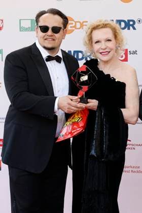 Martin Danisch and Sunnyi Melles at the 61 Grimme Prize 2025 award ceremony at Theater Marl Marl, 04 04 2025 Foto:xT.xSchröerx xFuturexImagex grimme_5459