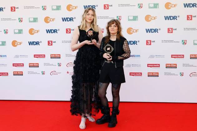 Isabell Beer and Isabel Ströh at the 61 award ceremony of the Grimme Prize 2025 in Theater Marl Marl, 04 04 2025 Foto:xT.xSchröerx xFuturexImagex grimme_5486