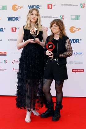 Isabell Beer and Isabel Ströh at the 61 award ceremony of the Grimme Prize 2025 in Theater Marl Marl, 04 04 2025 Foto:xT.xSchröerx xFuturexImagex grimme_5488
