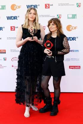 Isabell Beer and Isabel Ströh at the 61 award ceremony of the Grimme Prize 2025 in Theater Marl Marl, 04 04 2025 Foto:xT.xSchröerx xFuturexImagex grimme_5489