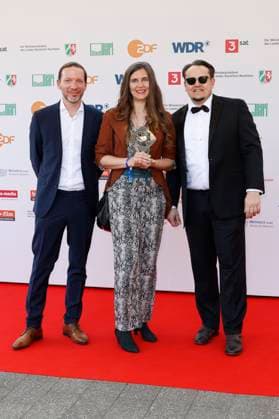 Guest, Anja Marquardt and Martin Danisch at the 61 award ceremony of the Grimme Prize 2025 in Theater Marl Marl, 04 04 2025 Foto:xT.xSchröerx xFuturexImagex grimme_5491