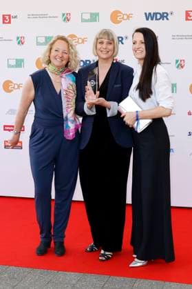 Steffi Niederzoll and guests at the 61 award ceremony of the Grimme Prize 2025 at Theater Marl Marl, 04 04 2025 Foto:xT.xSchröerx xFuturexImagex grimme_5503