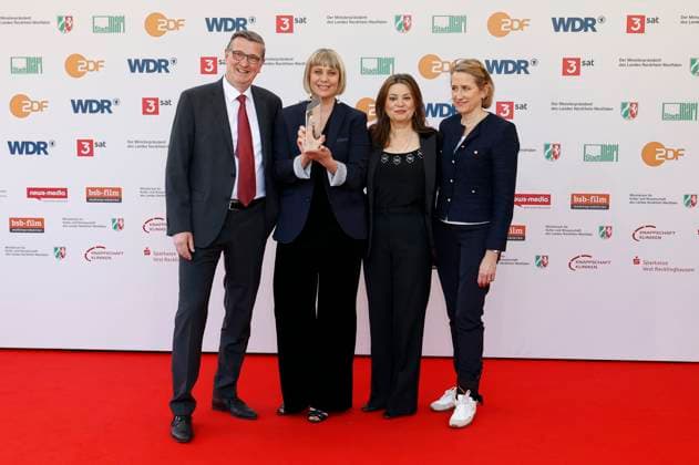 Martin Rabanus, Steffi Niederzoll, Cigdem Uzunoglu and guest at the 61 award ceremony of the Grimme Prize 2025 at Theater Marl Marl, 04 04 2025 Foto:xT.xSchröerx xFuturexImagex grimme_5505