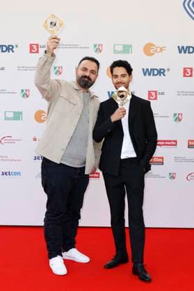 Bilal Bahadir and Cagdas Eren Yüksel at the 61 award ceremony of the Grimme Prize 2025 in Theater Marl Marl, 04 04 2025 Foto:xT.xSchröerx xFuturexImagex grimme_5509