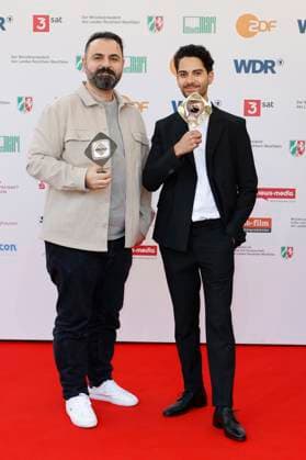 Bilal Bahadir and Cagdas Eren Yüksel at the 61 award ceremony of the Grimme Prize 2025 in Theater Marl Marl, 04 04 2025 Foto:xT.xSchröerx xFuturexImagex grimme_5510