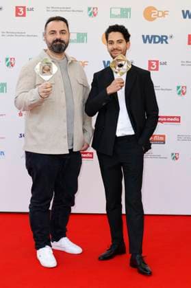 Bilal Bahadir and Cagdas Eren Yüksel at the 61 award ceremony of the Grimme Prize 2025 in Theater Marl Marl, 04 04 2025 Foto:xT.xSchröerx xFuturexImagex grimme_5511