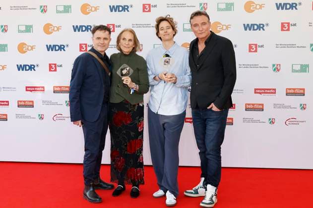 Thomas Wendrich, Gabriela Sperl, Pia Strietmann and Oliver Masucci at the 61st Grimme Prize 2025 award ceremony at Theater Marl Marl, 04 04 2025 Foto:xT.xSchröerx xFuturexImagex grimme_5518