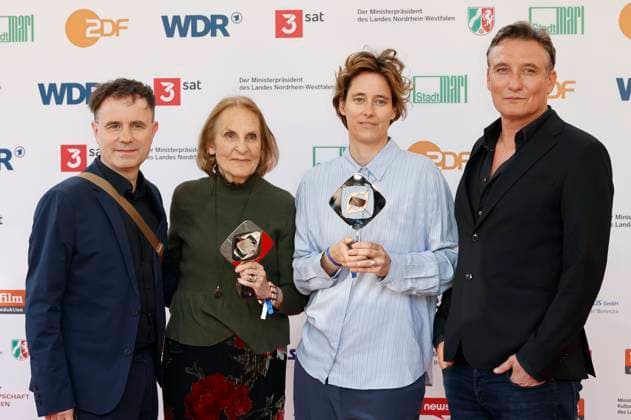 Thomas Wendrich, Gabriela Sperl, Pia Strietmann and Oliver Masucci at the 61st Grimme Prize 2025 award ceremony at Theater Marl Marl, 04 04 2025 Foto:xT.xSchröerx xFuturexImagex grimme_5521