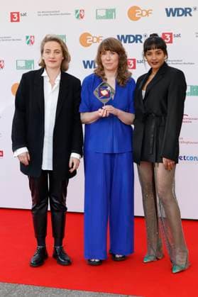 Jenny Lou Ziegel, Hilke Rönnfeldt and Salka Weber at the 61 award ceremony of the Grimme Prize 2025 at the Theater Marl Marl, 04 04 2025 Foto:xT.xSchröerx xFuturexImagex grimme_5524