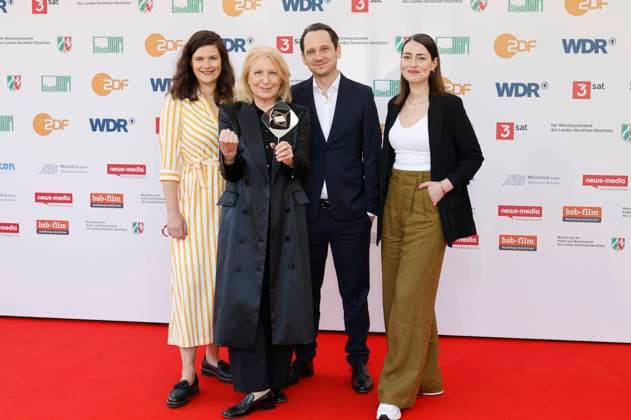 Sophie Averkamp, Maren Kroymann, Sebastian Colley and Maira Inselmann at the 61 Grimme Award 2025 ceremony at Theater Marl Marl, 04 04 2025 Foto:xT.xSchröerx xFuturexImagex grimme_5539