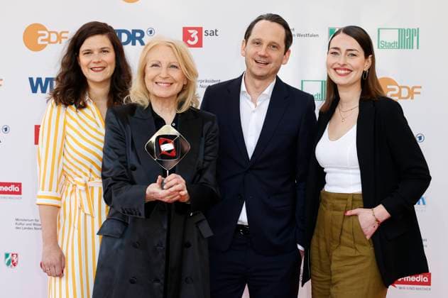 Sophie Averkamp, Maren Kroymann, Sebastian Colley and Maira Inselmann at the 61 Grimme Award 2025 ceremony at Theater Marl Marl, 04 04 2025 Foto:xT.xSchröerx xFuturexImagex grimme_5544