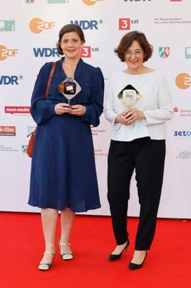 Mareike Wilms and Isabel Schayani at the 61 award ceremony of the Grimme Prize 2025 in Theater Marl Marl, 04 04 2025 Foto:xT.xSchröerx xFuturexImagex grimme_5545