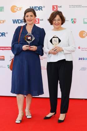 Mareike Wilms and Isabel Schayani at the 61 award ceremony of the Grimme Prize 2025 in Theater Marl Marl, 04 04 2025 Foto:xT.xSchröerx xFuturexImagex grimme_5546