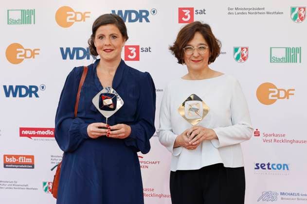Mareike Wilms and Isabel Schayani at the 61 award ceremony of the Grimme Prize 2025 in Theater Marl Marl, 04 04 2025 Foto:xT.xSchröerx xFuturexImagex grimme_5547