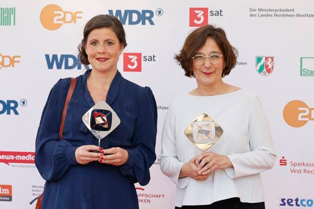 Mareike Wilms and Isabel Schayani at the 61 award ceremony of the Grimme Prize 2025 in Theater Marl Marl, 04 04 2025 Foto:xT.xSchröerx xFuturexImagex grimme_5548