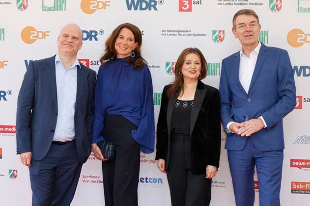 Jörg Schönenborn and colleagues at the 61 award ceremony of the Grimme Prize 2025 in Theater Marl Marl, 04 04 2025 Foto:xT.xSchröerx xFuturexImagex grimme_5550