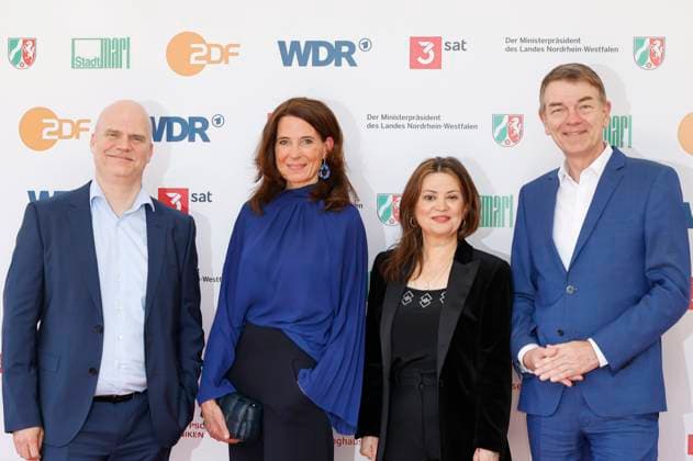 Jörg Schönenborn and colleagues at the 61 award ceremony of the Grimme Prize 2025 in Theater Marl Marl, 04 04 2025 Foto:xT.xSchröerx xFuturexImagex grimme_5553