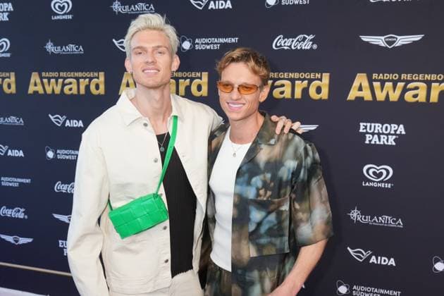 Radio Regenbogen Award 2025 Fast Boy Lucas and Felix Hain at the Radio Regenbogen Award 2025 ceremony at Europapark on 04 04 2025 in Rust Rust Europa Park Dome Baden Württemberg