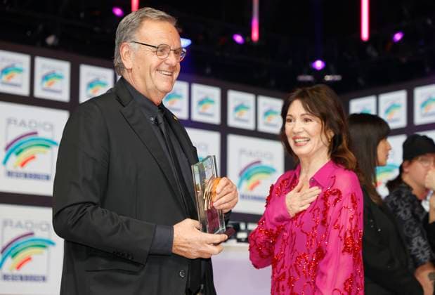Rust, Germany April 04, 2025 The 25th Radio Regenbogen Award at Europa Park with Actress Iris Berben and Europa Park Owner Roland Mack 25th Radio Regenbogen Award at Europa Park