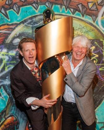 Event German Film Award 2025 Nominees Evening Alexander Scheer and Andreas Dresen at the German Film Award 2025 Nominees Evening at Fotografiska on 05 04 2025 in Berlin Copyright: xEventpressxKochanx