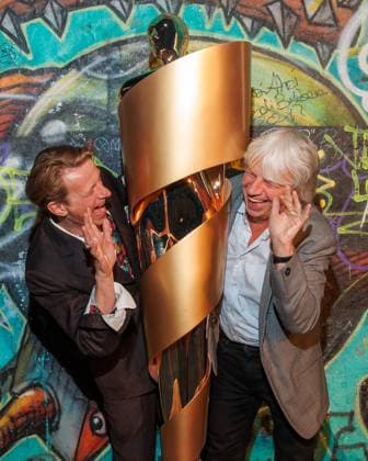 Event German Film Award 2025 Nominees Evening Alexander Scheer and Andreas Dresen at the German Film Award 2025 Nominees Evening at Fotografiska on 05 04 2025 in Berlin Copyright: xEventpressxKochanx