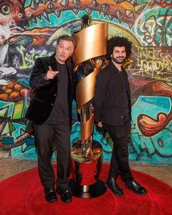 Event German Film Award 2025 Nominees Evening Talal Derki and Ibrahim Nash at the German Film Award 2025 Nominees Evening at Fotografiska on 05 04 2025 in Berlin Copyright: xEventpressxKochanx