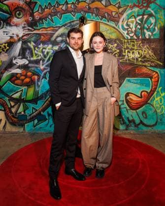 Event German Film Award 2025 nominees evening Lucas Reiber and Lea van Acken at the nominees evening of the German Film Award 2025 at Fotografiska on 05 04 2025 in Berlin Copyright: xEventpressxKochanx