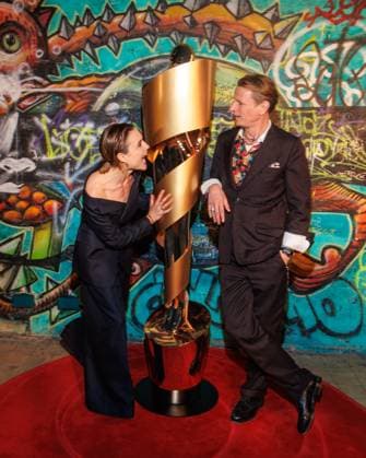 Event German Film Award 2025 Nominees Evening Mala Emde and Alexander Scheer at the German Film Award 2025 Nominees Evening at Fotografiska on 05 04 2025 in Berlin Copyright: xEventpressxKochanx