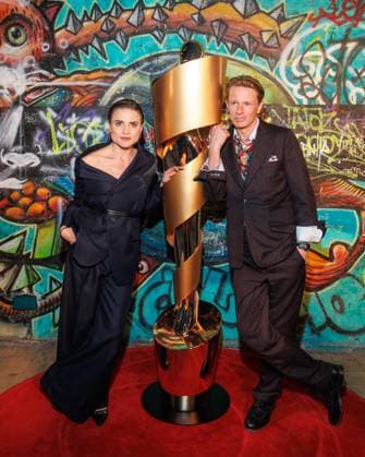 Event German Film Award 2025 Nominees Evening Mala Emde and Alexander Scheer at the German Film Award 2025 Nominees Evening at Fotografiska on 05 04 2025 in Berlin Copyright: xEventpressxKochanx