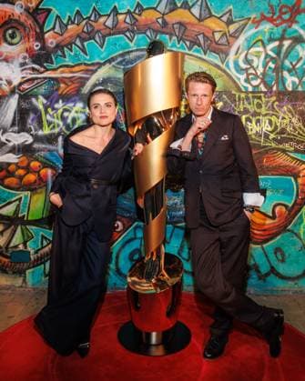 Event German Film Award 2025 Nominees Evening Mala Emde and Alexander Scheer at the German Film Award 2025 Nominees Evening at Fotografiska on 05 04 2025 in Berlin Copyright: xEventpressxKochanx