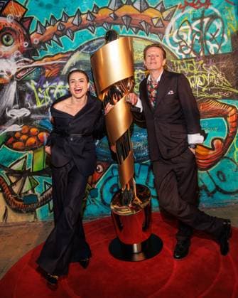 Event German Film Award 2025 Nominees Evening Mala Emde and Alexander Scheer at the German Film Award 2025 Nominees Evening at Fotografiska on 05 04 2025 in Berlin Copyright: xEventpressxKochanx