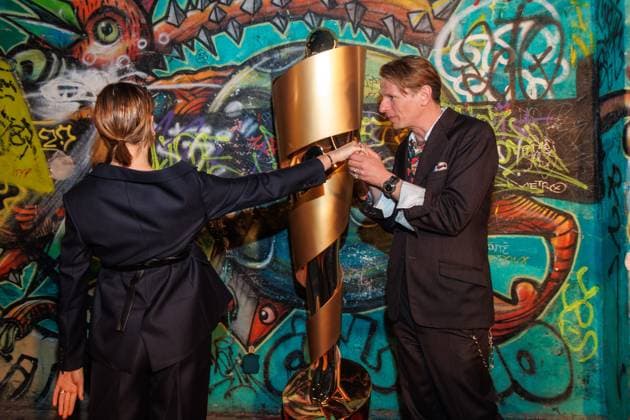 Event German Film Award 2025 Nominees Evening Mala Emde and Alexander Scheer at the German Film Award 2025 Nominees Evening at Fotografiska on 05 04 2025 in Berlin Copyright: xEventpressxKochanx