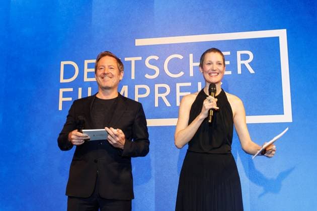 Event German Film Award 2025 Nominees Evening Florian Gallenberger and Vicky Krieps at the German Film Award 2025 Nominees Evening at Fotografiska on 05 04 2025 in Berlin Copyright: xEventpressxKochanx