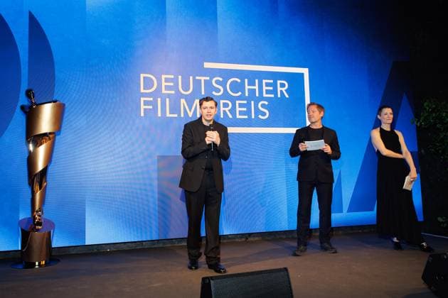 Event German Film Award 2025 nominees evening Christian Friedel, Florian Gallenberger and Vicky Krieps at the German Film Award 2025 nominees evening at Fotografiska on 05 04 2025 in Berlin Copyright: xEventpressxKochanx
