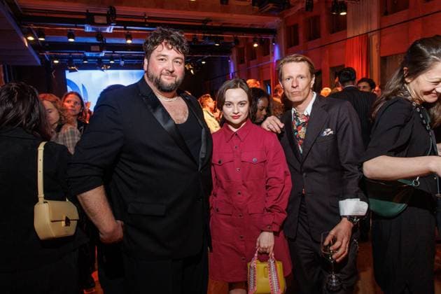 Event German Film Award 2025 Nominees Evening Daniel Zillmann, Lena Urzendowsky and Alexander Scheer at the German Film Award 2025 Nominees Evening at Fotografiska on 05 04 2025 in Berlin Copyright: xEventpressxKochanx