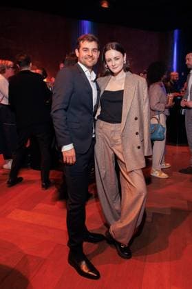 Event German Film Award 2025 nominees evening Lucas Reiber and Lea van Acken at the nominees evening of the German Film Award 2025 at Fotografiska on 05 04 2025 in Berlin Copyright: xEventpressxKochanx