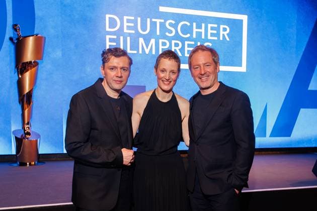 Event German Film Award 2025 nominees evening Christian Friedel, Vicky Krieps and Florian Gallenberger at the German Film Award 2025 nominees evening at Fotografiska on 05 04 2025 in Berlin Copyright: xEventpressxKochanx
