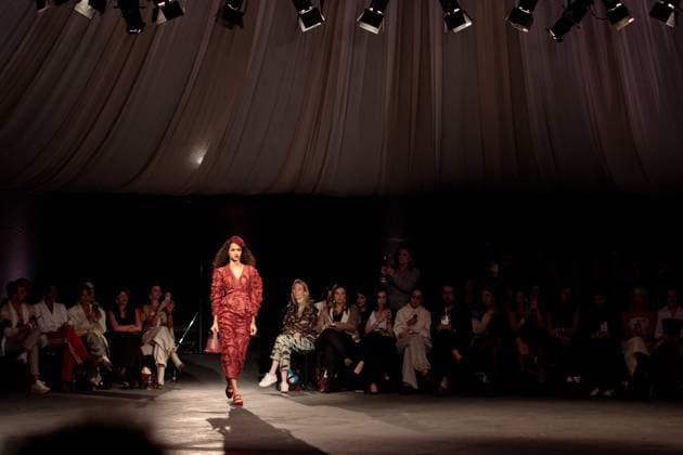 Sao Paulo Fashion Week Model during the Aluf brand show during the 59th edition of Sao Paulo Fashion Week in downtown Sao Paulo. SoO PAULO SoO PAULO BRAZIL Copyright: xCIÃ‡AxNEDERx