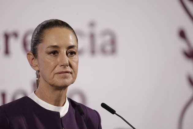 Mexico s President, Claudia Sheinbaum Pardo, promote The Mexico Canta music competition for singers and songwriters in Mexico and the United States during a briefing conference at National Palace. on April 7, 2025 in Mexico City, Mexico. Mexico City Mexico - ZUMAe321 20250407_zia_e321_001 Copyright: xLuisxBarronx