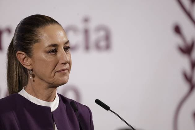 Mexico s President, Claudia Sheinbaum Pardo, promote The Mexico Canta music competition for singers and songwriters in Mexico and the United States during a briefing conference at National Palace. on April 7, 2025 in Mexico City, Mexico. Mexico City Mexico - ZUMAe321 20250407_zia_e321_003 Copyright: xLuisxBarronx