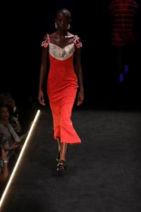 Alexandre herchcovitch show at spfw n59 in sao paulo Sao paulo (sp), 07.04.2025 fashion show spfw n59 fashion sp alexandre herchcovitch fashion show, at spfw n59 which takes place at the blue space house in barra funda in sao paulo, this monday april 7, 2025 (Foto: Leco Viana Thenews2 imago images) Alexandre herchcovitch show at spfw n59 in sao paulo  Copyright: xLecoxVianax