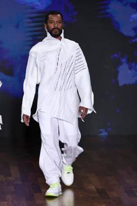Fashion show by designer lino lillaventura at sao paulo fashion week n59 Sao paulo (sp), 08.04.2025 - fashion spfw n59 lino villaventura - actor samuel de assis at the fashion designer lino villaventura s show at sao paulo fashion week n59, at jk iguatemi, in vila olimpia, this tuesday, april 8, 2025. (Foto: Leco Viana Thenews2 imago images) Fashion show by designer lino lillaventura at sao paulo fashion week n59  Copyright: xLecoxVianax
