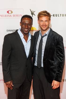 Award ceremony B Z Kulturpreis Jerry Kwarteng and Frederic Heidorn at the B Z Kulturpreis 2025 at the Theater am Potsdamer Platz on 08 04 2025 in Berlin Copyright: xEventpressxKochanx
