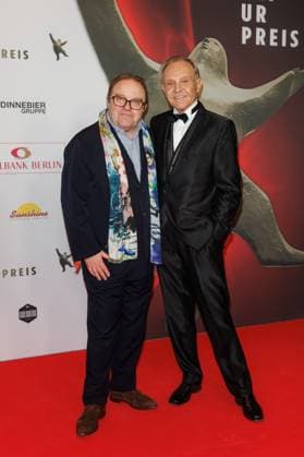 Award ceremony B Z Kulturpreis Gustav Peter Wöhler and Georg Preuße at the B Z Kulturpreis 2025 at the Theater am Potsdamer Platz on 08 04 2025 in Berlin Copyright: xEventpressxKochanx